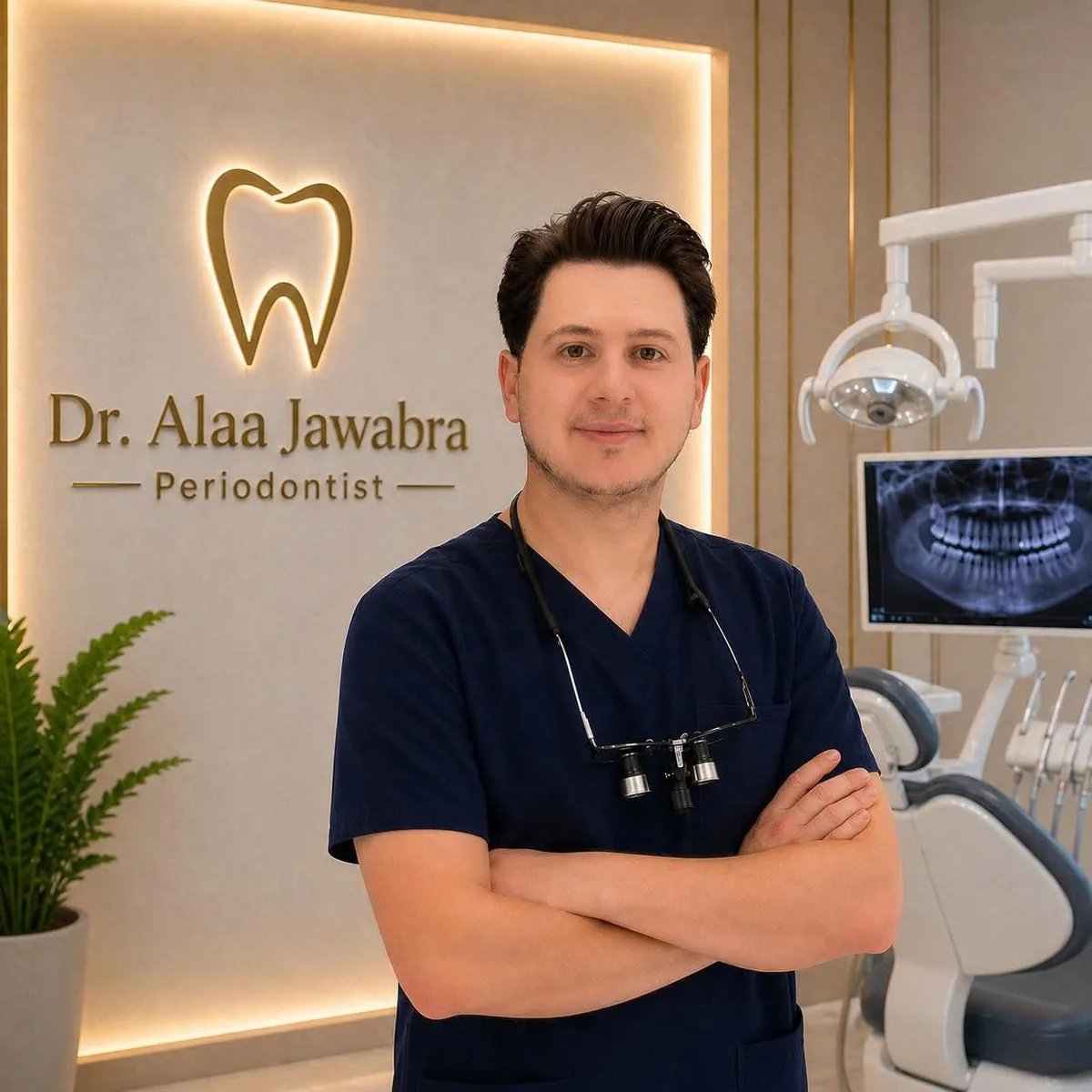 Dr. Alaa Sultan Jawabra in his clinic